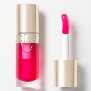 Clarins PITAYA (dragonfruit) Lip Comfort Oil with Sweetbriar Rose Oil .2oz NWOB!